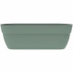 EDA Jardiniere Basse Osaka 38 L - avec Barre Métallique de Renfort - 77,3 x 30,7 x H.25,9 cm - Vert laurier