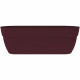 EDA Jardiniere Basse Osaka 38 L - avec Barre Métallique de Renfort - 77,3 x 30,7 x H.25,9 cm - Rouge bourgogne