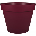 EDA Pot de Fleur Rond TOSCANE Ø 60 cm - Volume 76 L - Ø 59 x H.47 cm - Rouge bourgogne