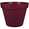 EDA Pot de Fleur Rond TOSCANE Ø 60 cm - Volume 76 L - Ø 59 x H.47 cm - Rouge bourgogne