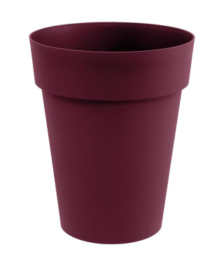 EDA Pot de Fleur Vase Mi-Haut TOSCANE Ø 44 cm - Volume 50 L - Ø 44 x H.53 cm - Rouge bourgogne