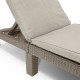 Keter Chaise longue avec coussin Daytona Cappuccino 441308