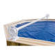 Enrouleur de bâches de piscine luxe UBBINK - Pour piscines jusqu'a 6.5m de largeur