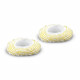 KARCHER -  2 Bonnettes pour brosse ronde - Compatible nettoyeurs vapeur EasyFix (SC 1, SC 2, SC 3, SC 3 Deluxe, SC 4, SC5 Iro…