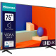 TV LED HISENSE - 75A6K - 75'' (191CM) - UHD 4K - DTS VIRTUAL:X TM - DOLBY VISION - SMART TV - 3 x HDMI 2.0 - ÉCRAN SANS BORD