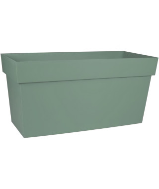 EDA Muret TOSCANE 80 cm - Jardiniere a Roulettes - Volume 74 L - Réserve d'Eau et Grille Filtrante - 79 x 35 x 39 cm - Vert l…