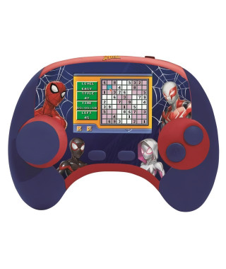 LEXIBOOK - Console éducative bilingue Français/anglais - Spiderman, écran LCD 2,8 pouces - bleu/rouge -JCG100DPi1