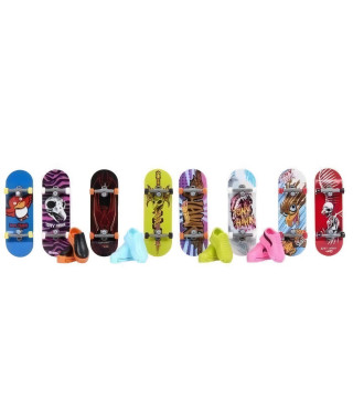 Pack Fingerskate Tony Hawk - Coffret 8 planches - HOT WHEELS - Multicolore