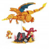 Jeu de construction Salameche Evolution - Mega Bloks - HFG06 - 313 pieces - Licence Pokémon