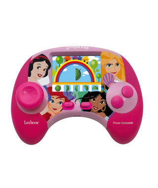 LEXIBOOK - Console éducative bilingue Français/anglais - Princesses Disney avec écran LCD 2,8 pouces - Rose -JCG100DPi1