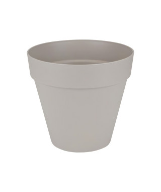 ELHO Loft Urban Pot de fleurs rond Roues 60 - Gris - Ø 58 x H 54 cm - extérieur - 100% recyclé