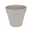 ELHO Loft Urban Pot de fleurs rond Roues 60 - Gris - Ø 58 x H 54 cm - extérieur - 100% recyclé