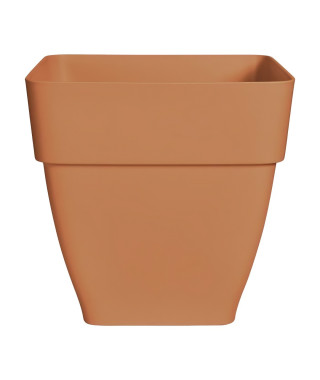 Elho Vibia Campana Bac a fleurs Carré 37 - Marron - Ø 36 x H 36 cm - extérieur - 100% recyclé