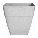 Elho Vibia Campana Bac a fleurs Carré 37 - Gris - Ø 36 x H 36 cm - extérieur - 100% recyclé