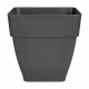 Elho Vibia Campana Bac a fleurs Carré 37 - Noir - Ø 36 x H 36 cm - extérieur - 100% recyclé