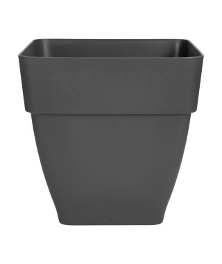 Elho Vibia Campana Bac a fleurs Carré 37 - Noir - Ø 36 x H 36 cm - extérieur - 100% recyclé