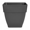 Elho Vibia Campana Bac a fleurs Carré 37 - Noir - Ø 36 x H 36 cm - extérieur - 100% recyclé