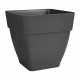 Elho Vibia Campana Bac a fleurs Carré 37 - Noir - Ø 36 x H 36 cm - extérieur - 100% recyclé