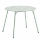 Table de jardin ronde - D 90 x H 73 cm - Vert Céladon - Acier