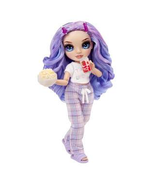 Junior High Pyjama Party - Poupée mannequin articulée 22 cm - Violet (Violet) - Nombreux accessoires - a partir de 4 ans