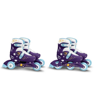 Patins en Ligne two in one - DISNEY - WISH - 3 Roues - Tri skate et Roller in lin - Ajustable taille 27-30