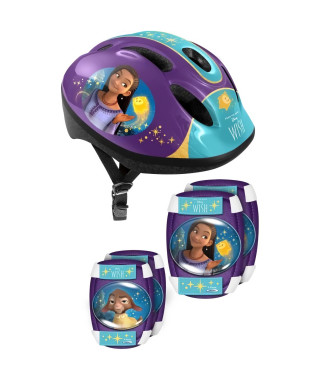 Set avec Casque et protections avec coudieres et genouilleres - DISNEY - WISH