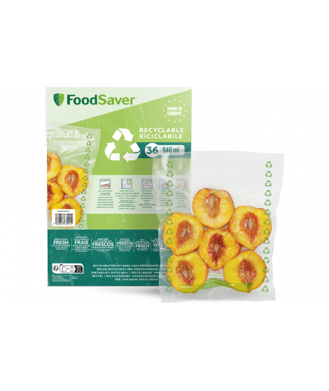 Conservation des aliments Foodsaver Pack de 36 sacs recyclables de mise sous vide 0