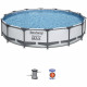 Kit Piscine hors sol tubulaire BESTWAY - Steel Pro Max - 427 x 84 cm - Ronde (Livrée avec une pompe de filtration)