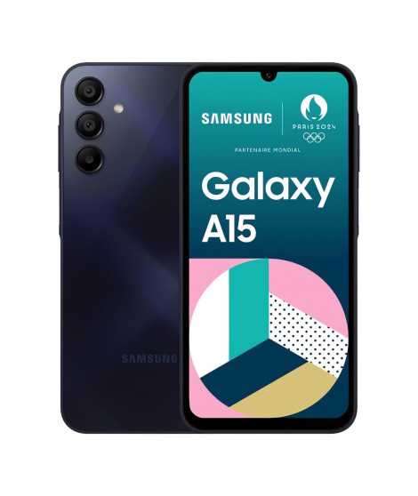 SAMSUNG Galaxy A15 Smartphone 128Go Bleu nuit