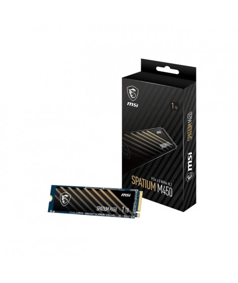 MSI - SPATIUM M450 - SSD interne - 500Go - PCIe 4.0 NVMe M.2