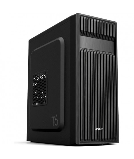 ZALMAN BOITIER PC T6 - Moyen Tour - Noir - Format ATX (T6BK)