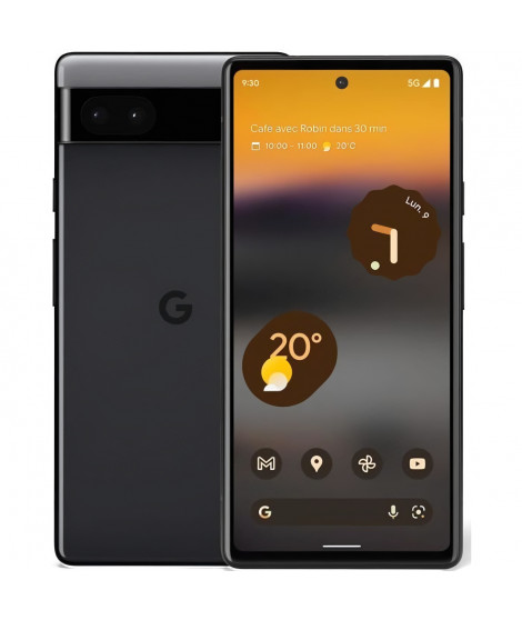 Google Pixel 6a - Smartphone 5G, Charbon, 128 Go