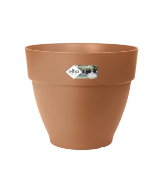 Elho Vibia Campana Bac a fleurs Rond 55 - Marron - Ø 55 x H 47 cm - extérieur - 100% recyclé