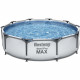 Kit Piscine hors sol tubulaire BESTWAY Steel Pro Max - 305 x 76 cm - Ronde (Livrée avec un patche de réparation)