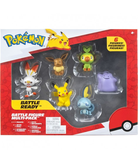 Figurines Pokémon Bandai - Pack de 6 - 5 cm - Neuf