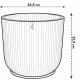 ELHO Vibes Fold Pot de fleurs rond Roues 35 - Bleu - Ø 35 x H 32 cm - intérieur - 100% recyclé