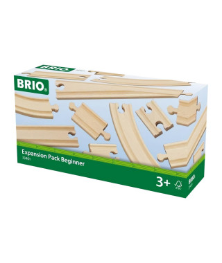 Brio World Coffret Evolution Débutants -11 Rails - Accessoire pour circuit de train en bois - Ravensburger - Mixte des 3 ans …
