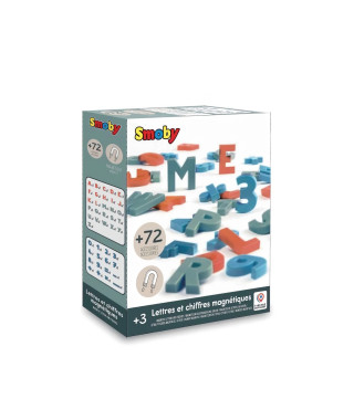 Smoby - 72 Lettres et Chiffres Magnétiques