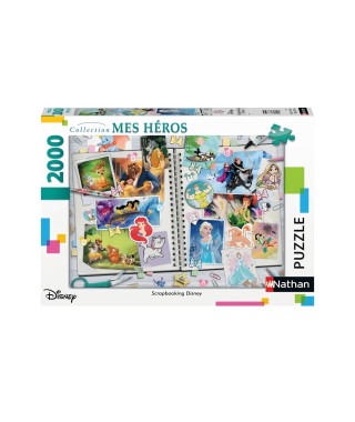 Nathan-DISNEY CLASSICS-Puzzle 2000 pieces - Scrapbooking Disney-4005556878871-A partir de 14 ans