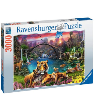 Ravensburger-Puzzle 3000 pieces - Tigres au lagon-4005556167197-A partir de 14 ans