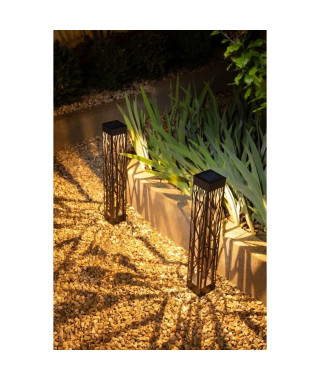 Decoration Balise solaire GALIX G4465 - 20 lumens - A visser ou a planter - H70cm - Blanc Chaud