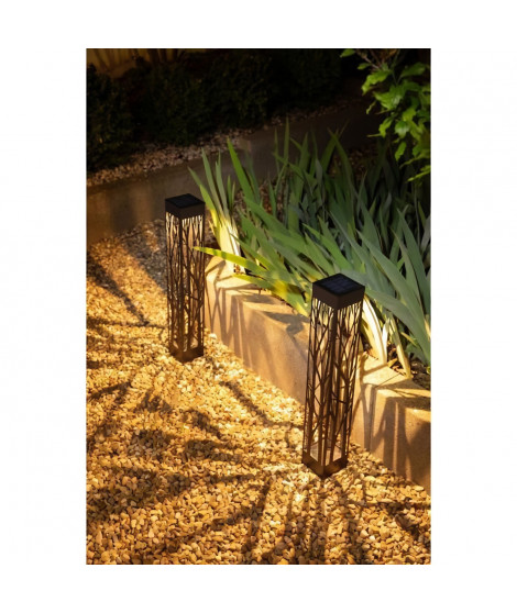 Decoration Balise solaire GALIX G4465 - 20 lumens - A visser ou a planter - H70cm - Blanc Chaud