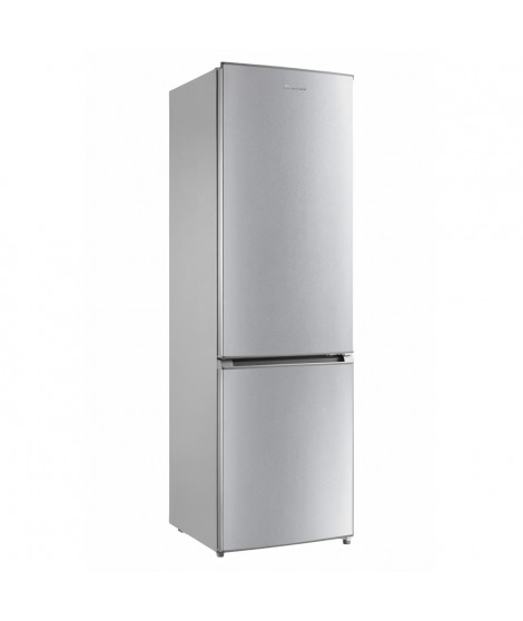 Réfrigérateur combiné BRANDT BC8511ES - 2 portes - 270L - L54 cm - Silver