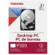 TOSHIBA - P300 - Disque SSD interne haute performance - 2 To - 7200 tpm - 256 Mo - SMR. Boite retail