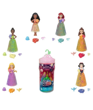 Coffret surprise 1 mini poupée color reveal + 5 accessoires - MATTEL - HRN63 - modele aléatoire