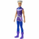 Poupée mannequin Barbie - Ken Prince Blond - HLC23 - Tunique satin violet et bleu - Bottes de cavalier assorties