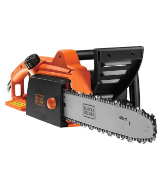 BLACK+DECKER Tronçonneuse 40 cm 1800 W CS1840-QS - Tendeur De Chaîne Avec Clé