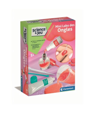 Clementoni - Sciences et Jeu - Mini Labo des ongles - Créer ton propre vernis a ongles - Dés 8 ans