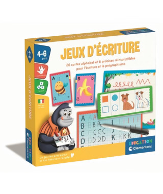 Clementoni - Coffret Jeux d'écriture - 23 activités - Dés 4 ans