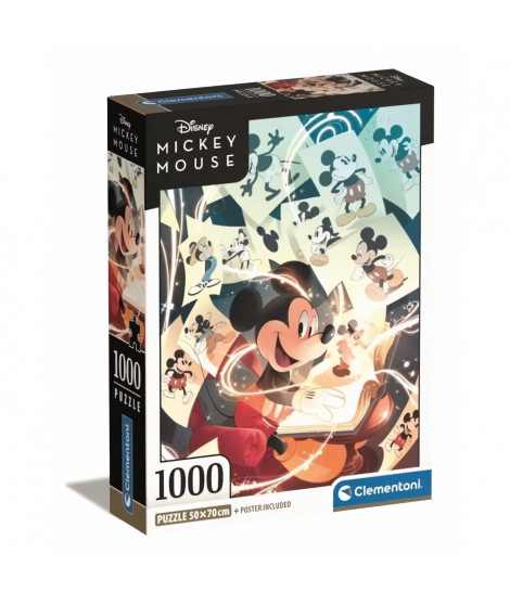 Clementoni - 1000p Mickey Celebration - 70 x 50 cm - Avec poster